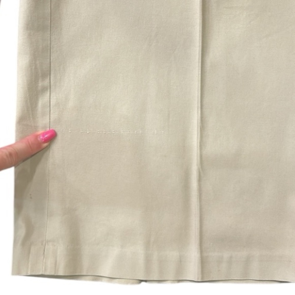 Halogen Paperbag Belted Wide Leg Cropped Pants Beige Women’s Size 8 - Picture 12 of 14